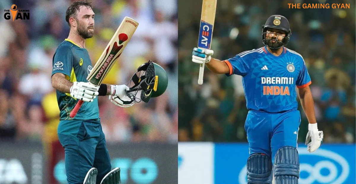 Glenn Maxwell equals Rohit Sharma as a batter with the most T20I centuries with 120 vs WI.