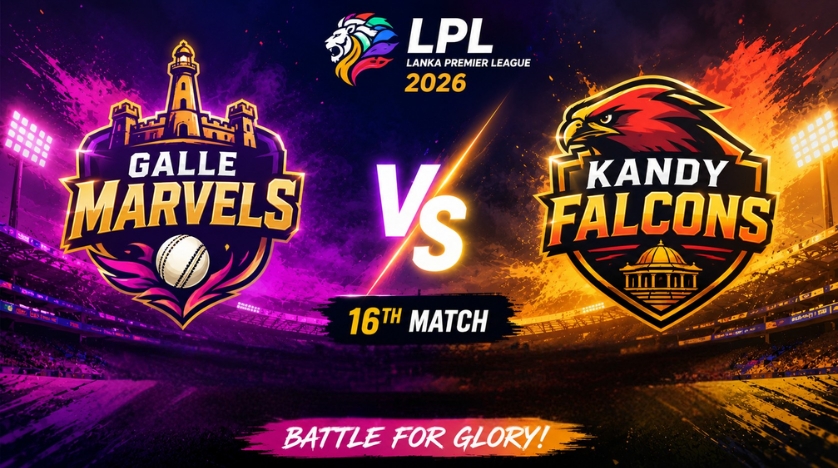 Galle Marvels vs Kandy Falcons, 16th Match, Lanka Premier League 2026