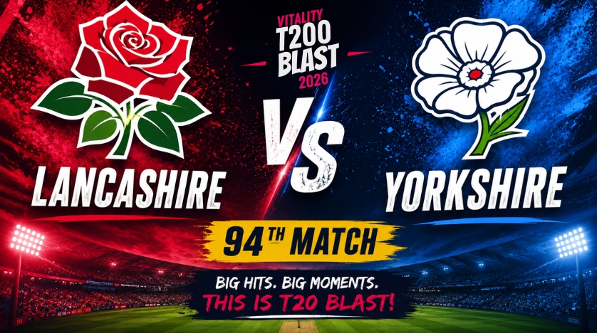 Lancashire vs Yorkshire, 94th Match, T20 Blast 2026