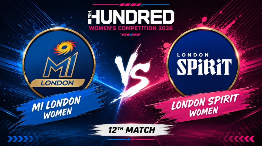 MI London Women vs London Spirit Women 12th Match: Get live score, playing XI, match updates, highlights, and analysis.