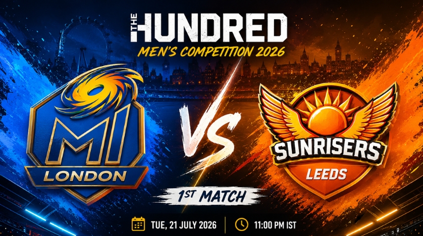 Mi London vs Sunrisers Leeds, 1st Match, The Hundred Men's Competition 2026