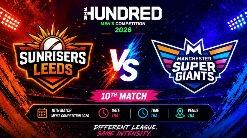 Sunrisers Leeds vs Manchester Super Giants, 10th Match, The Hundred Men's Competition 2026 