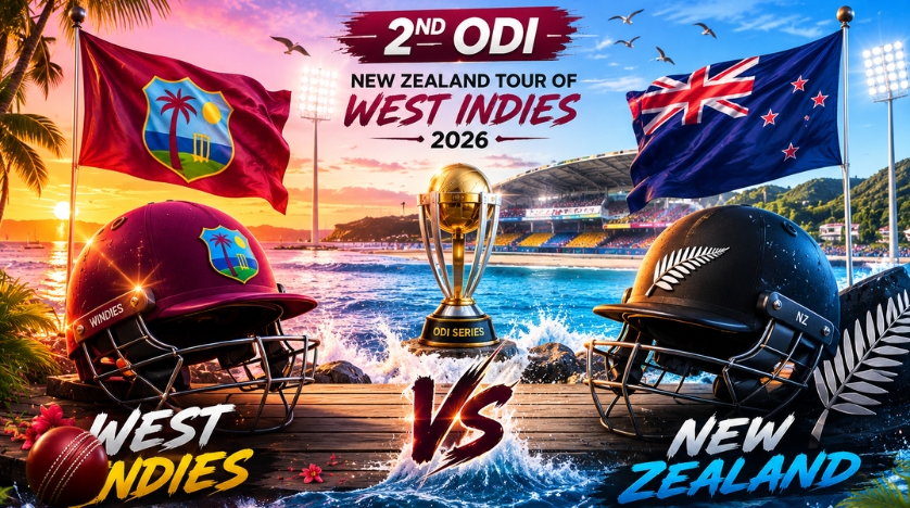 West Indies vs New Zealand, 2nd ODI, New Zealand tour of West Indies, 2026