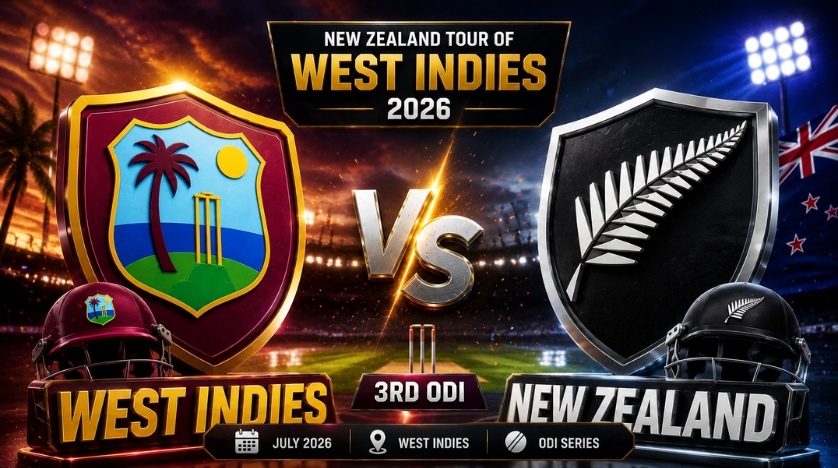West Indies vs New Zealand, 3rd ODI, New Zealand tour of West Indies, 2026