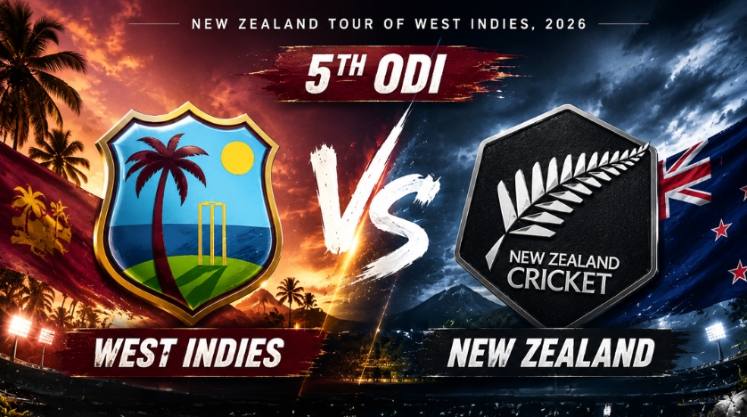 West Indies vs New Zealand, 5th ODI, New Zealand tour of West Indies, 2026