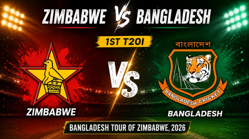 Zimbabwe vs Bangladesh, 1st T20I, Bangladesh tour of Zimbabwe, 2026