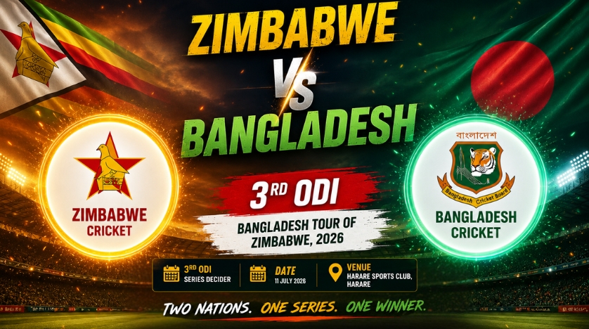 Zimbabwe vs Bangladesh, 3rd ODI, Bangladesh tour of Zimbabwe, 2026