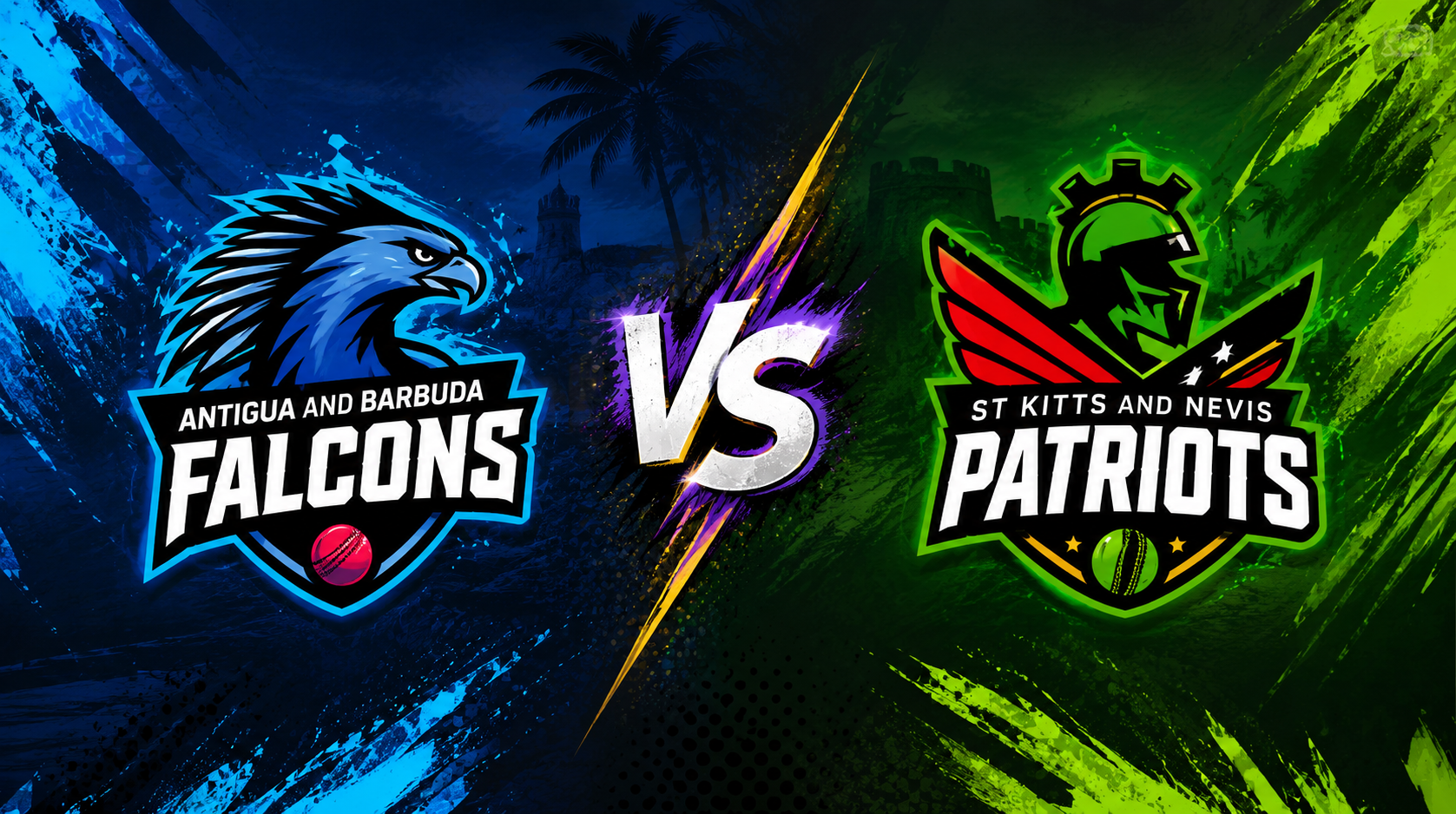 Antigua and Barbuda Falcons vs St Kitts and Nevis Patriots, 12th Match, Caribbean Premier League 2026