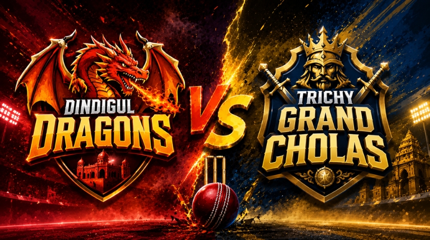 Dindigul Dragons vs Trichy Grand Cholas