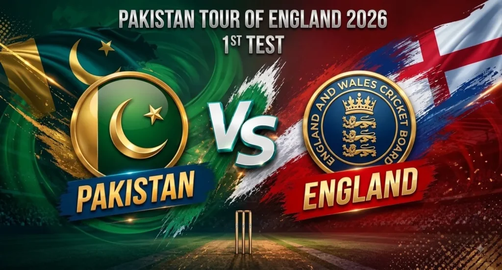 1st Test of the Pakistan tour of England 2026