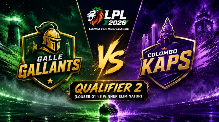 Galle Gallants vs Colombo Kaps, Qualifier 2 (Looser Q1 vs Winner Eliminator) , Lanka Premier League 2026