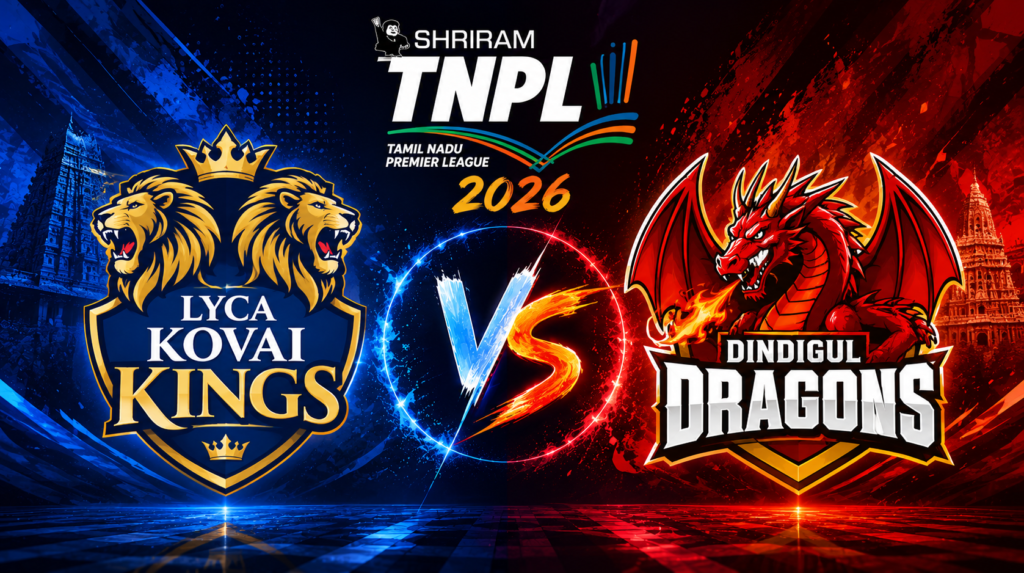Lyca Kovai Kings vs Dindigul Dragons, 25th Match, Tamil Nadu Premier League 2026 