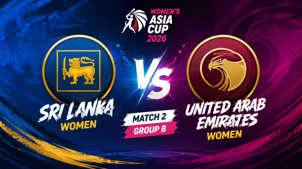 Sri Lanka Women vs United Arab Emirates Women, Match 2, Group B, Women's Asia Cup 2026