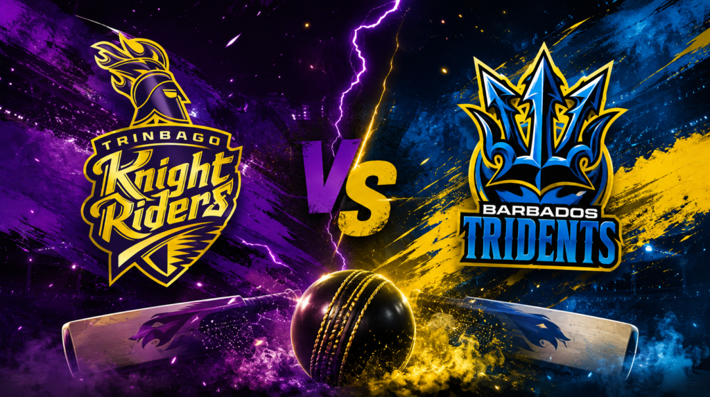 Trinbago Knight Riders vs Barbados Tridents, 19th Match, Caribbean Premier League 2026