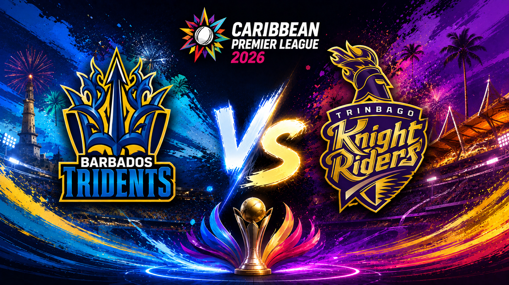 Barbados Tridents vs Trinbago Knight Riders, 27th Match, Caribbean Premier League 2026