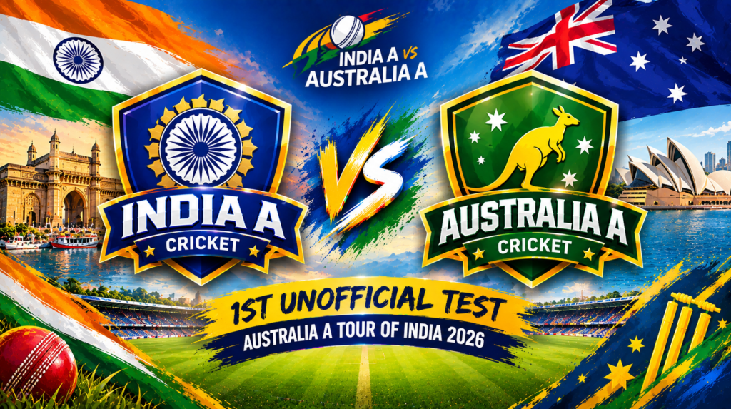 India A vs Australia A, 1st unofficial Test, Australia A tour of India 2026 