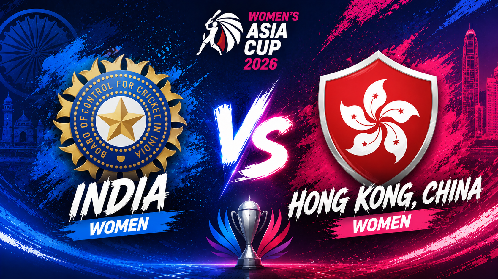India Women vs Hong Kong, China Women, Match 7, Group A, Women's Asia Cup 2026
