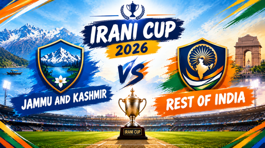Jammu and Kashmir vs Rest of India, Irani Cup, Irani Cup 2026