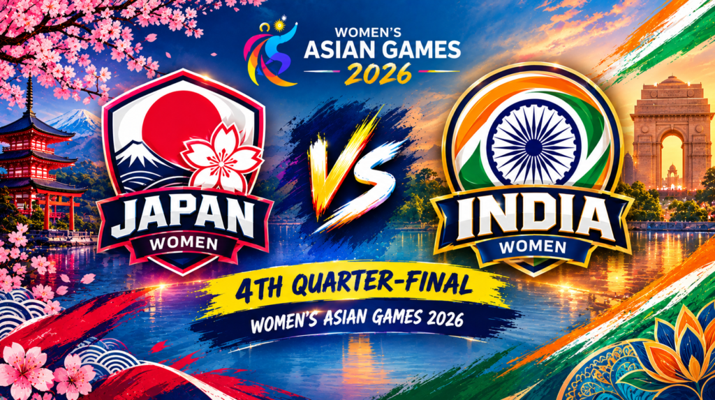 Japan Women vs India Women, 4th Quarter-Final, Women's Asian Games 2026