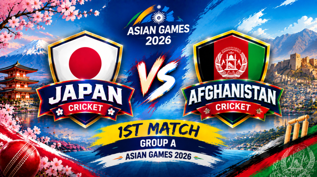 Japan vs Afghanistan, 1st Match, Group A, Asian Games 2026