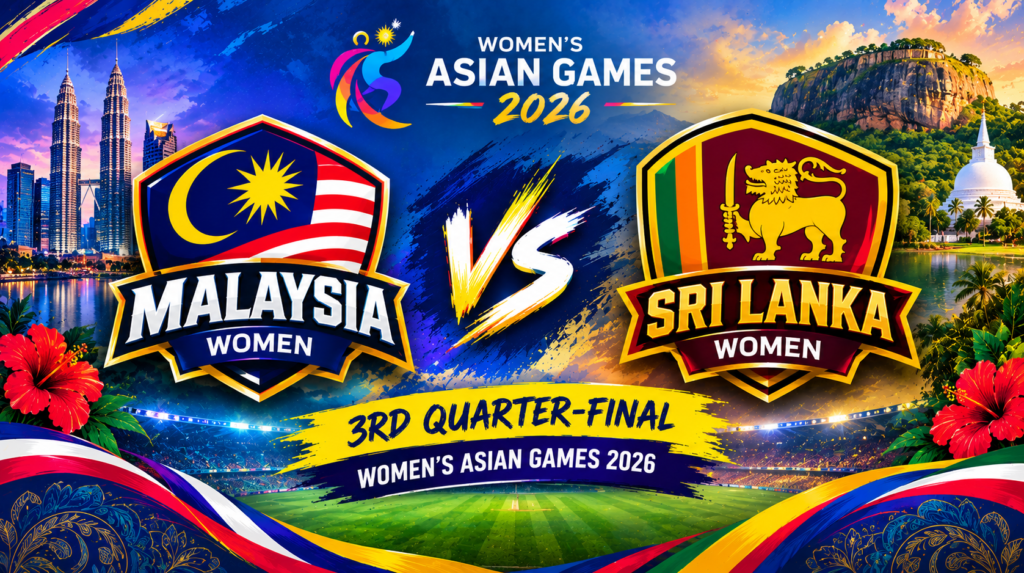 Malaysia Women vs Sri Lanka Women, 3rd Quarter-Final, Women's Asian Games 2026 
