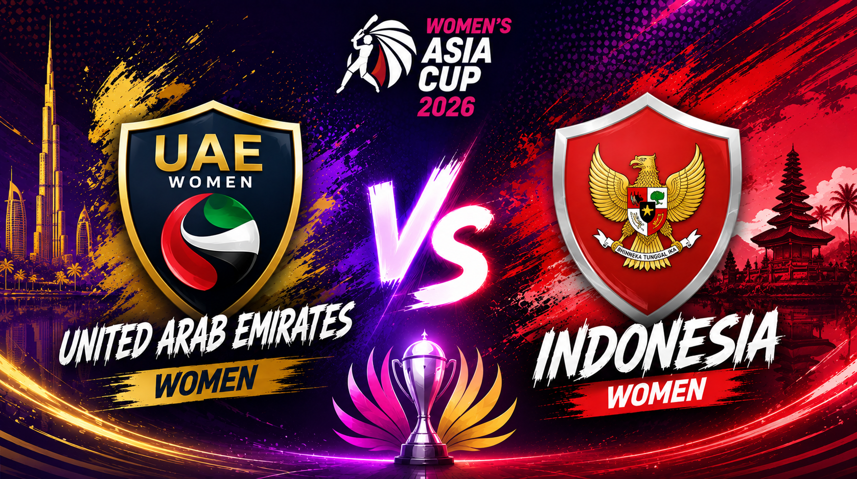 United Arab Emirates Women vs Indonesia Women, Match 8, Group B, Women's Asia Cup 2026 