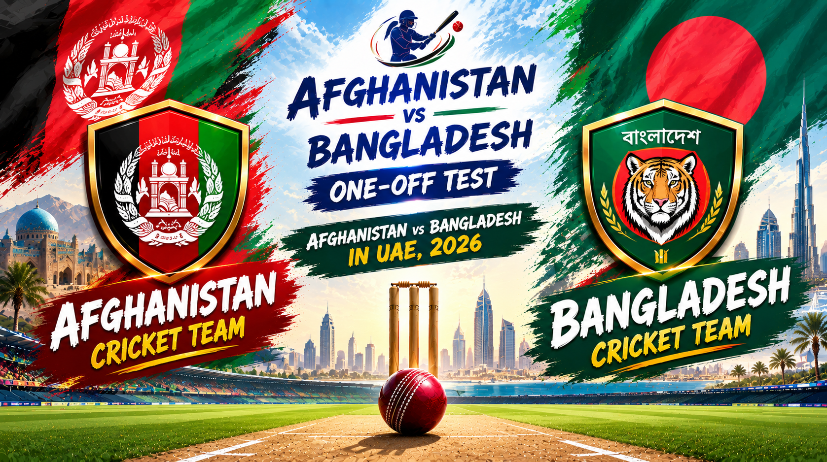 Afghanistan vs Bangladesh, One-off Test, Afghanistan vs Bangladesh in UAE, 2026 