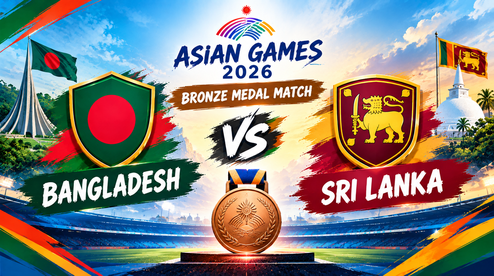 Bangladesh vs Sri Lanka, Bronze Medal Match, Asian Games 2026