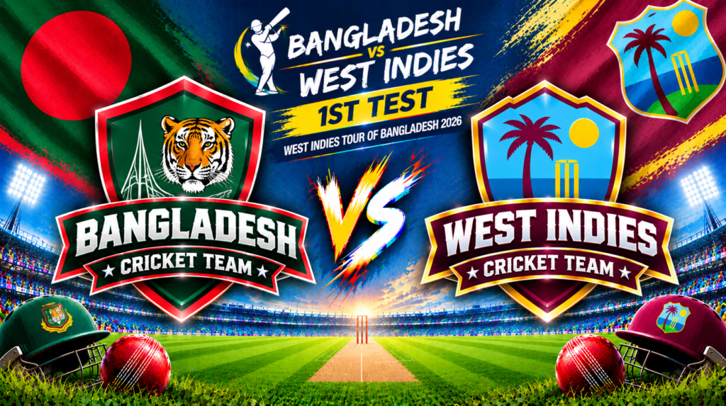 Bangladesh vs West Indies, 1st Test, West Indies tour of Bangladesh 2026