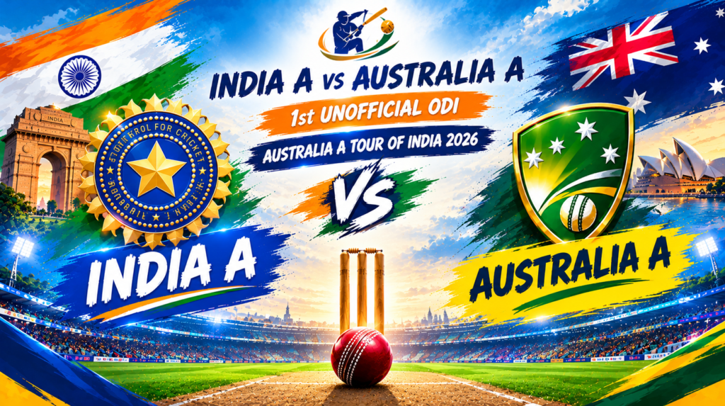 India A vs Australia A, 1st unofficial ODI, Australia A tour of India 2026