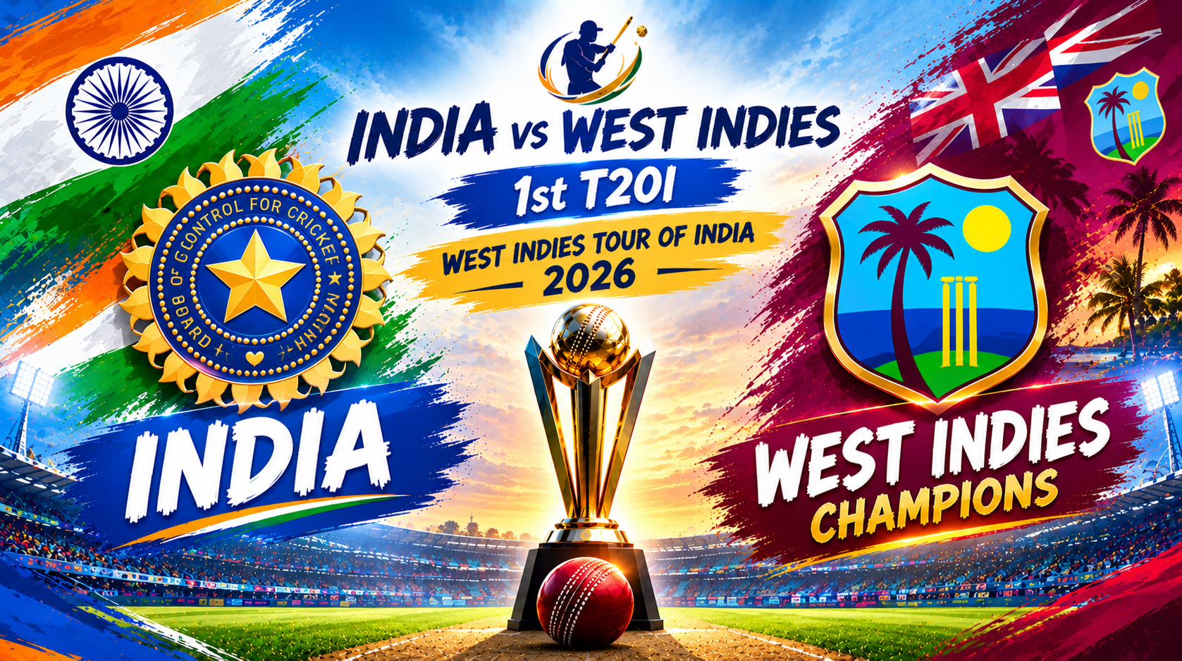 India vs West Indies, 1st T20I, West Indies tour of India, 2026