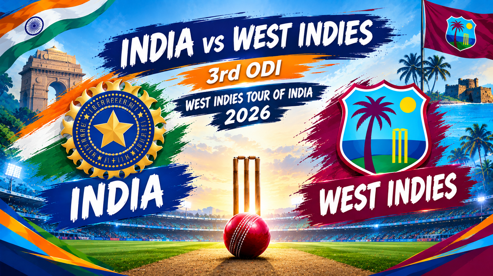 India vs West Indies, 3rd ODI, West Indies tour of India, 2026