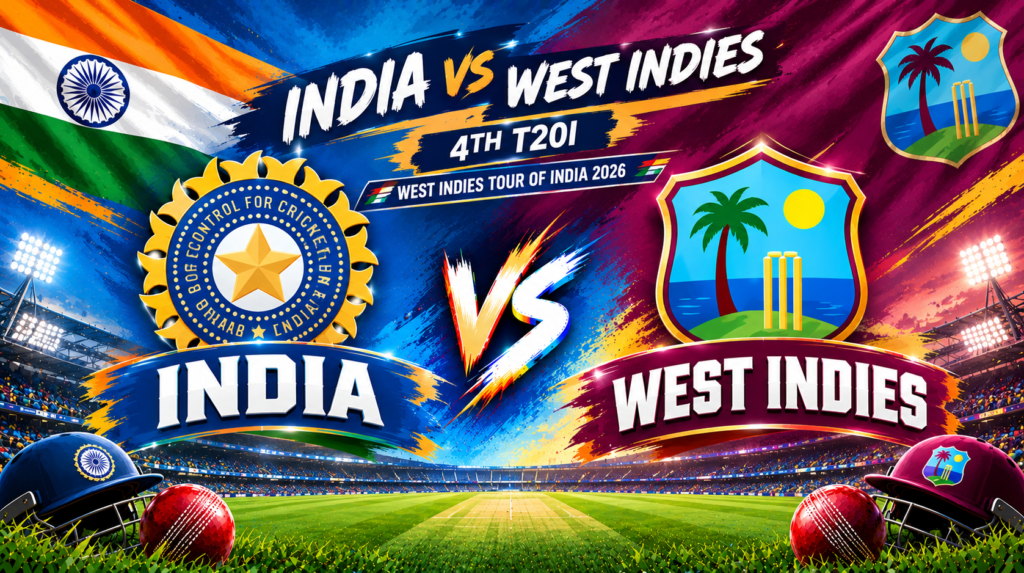 India vs West Indies, 4th T20I, West Indies tour of India 2026