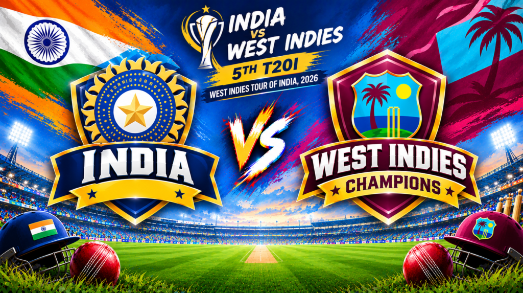 India vs West Indies, 5th T20I, West Indies tour of India, 2026