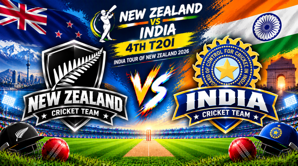 New Zealand vs India, 4th T20I, India tour of New Zealand 2026