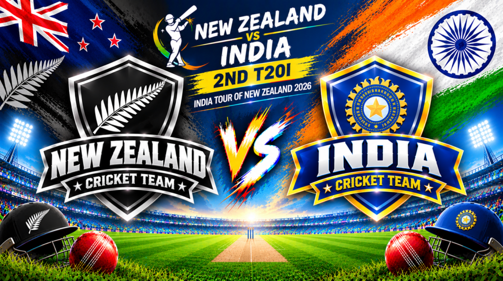 New Zealand vs India, 2nd T20I, India tour of New Zealand 2026