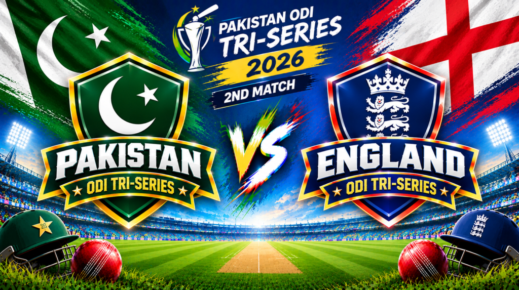 Pakistan vs England, 2nd Match, Pakistan ODI Tri-Series, 2026