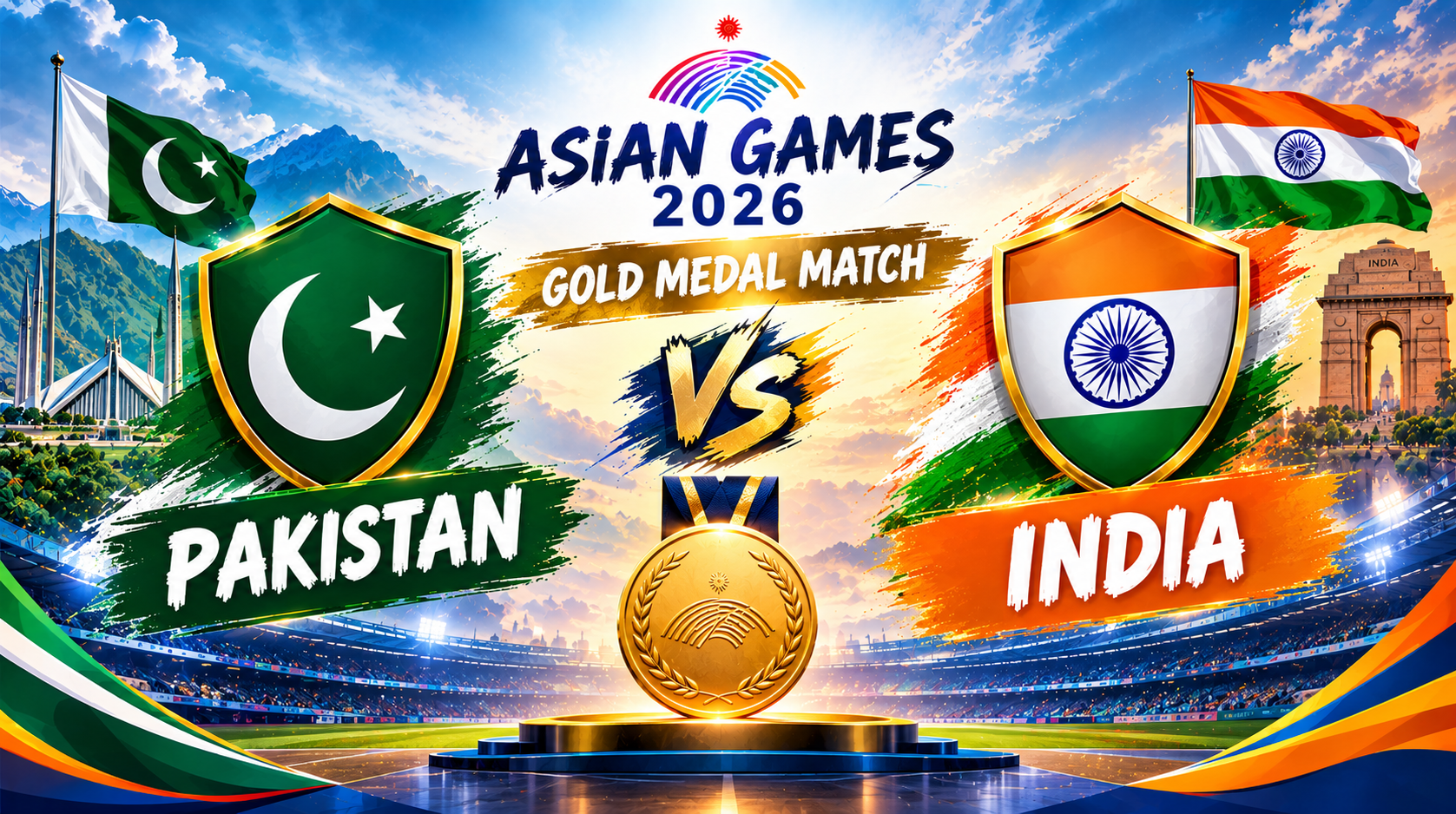 Pakistan vs India, Gold Medal Match, Asian Games 2026