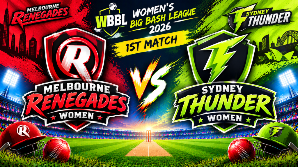 Melbourne Renegades Women vs Sydney Thunder Women, 1st Match, Womens Big Bash League 2026