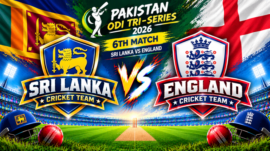 Sri Lanka vs England, 6th Match, Pakistan ODI Tri-Series 2026